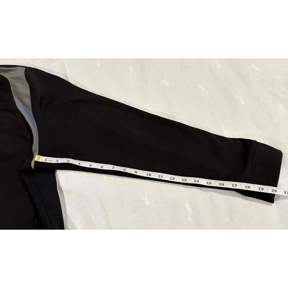 Callaway Mens‎ Quarter Zip Golf Pullover Black Grey Fleece Lined Performance XL